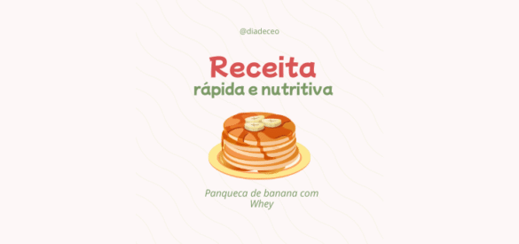panqueca de banana com whey