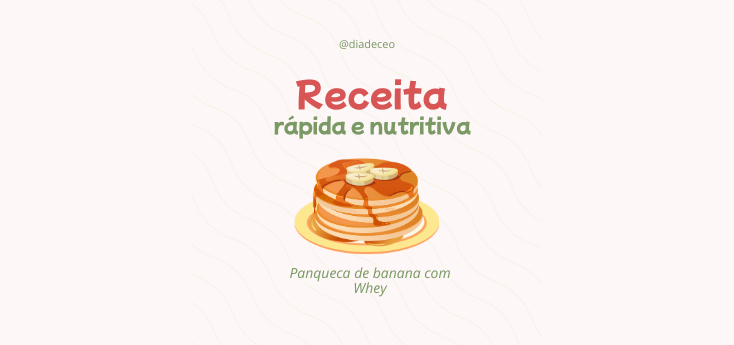 panqueca de banana com whey