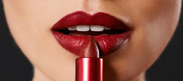 Batom Cremoso Vermelho Glam Paetê 3g
